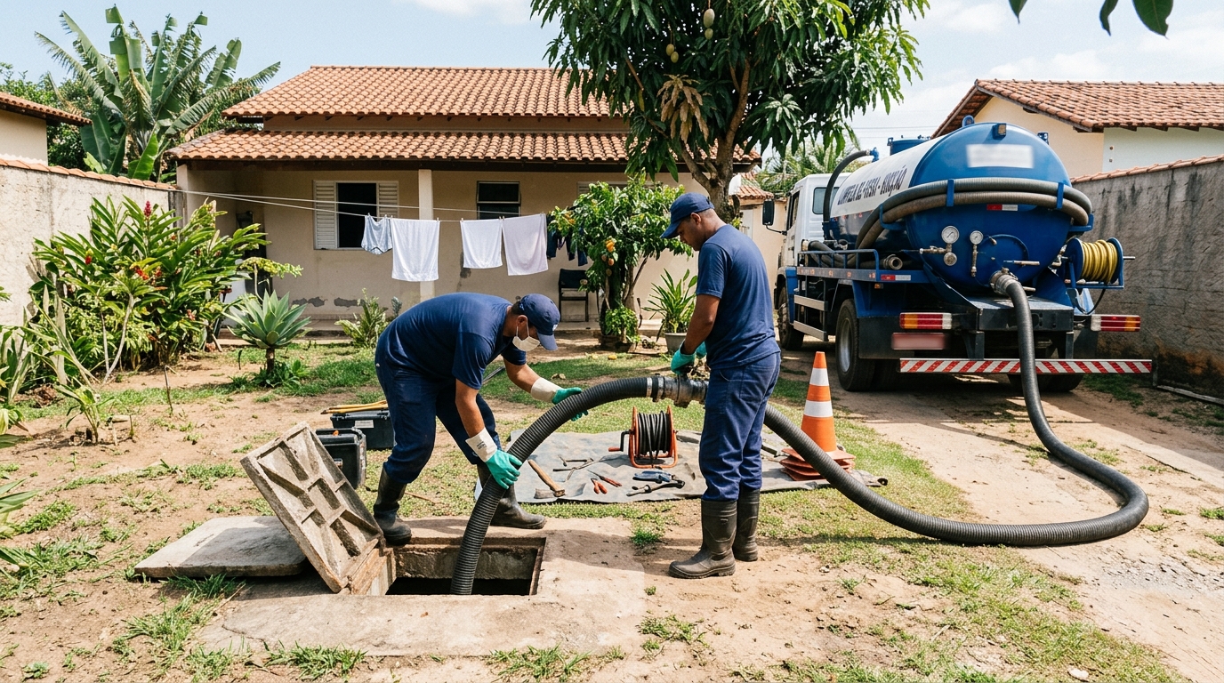 Limpeza de fossa séptica em Recife-PE