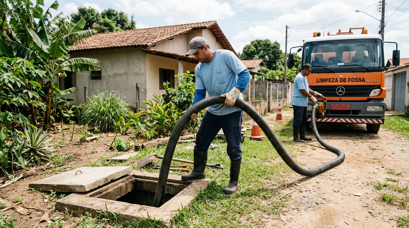 Higienização de fossa residencial em Recife-PE